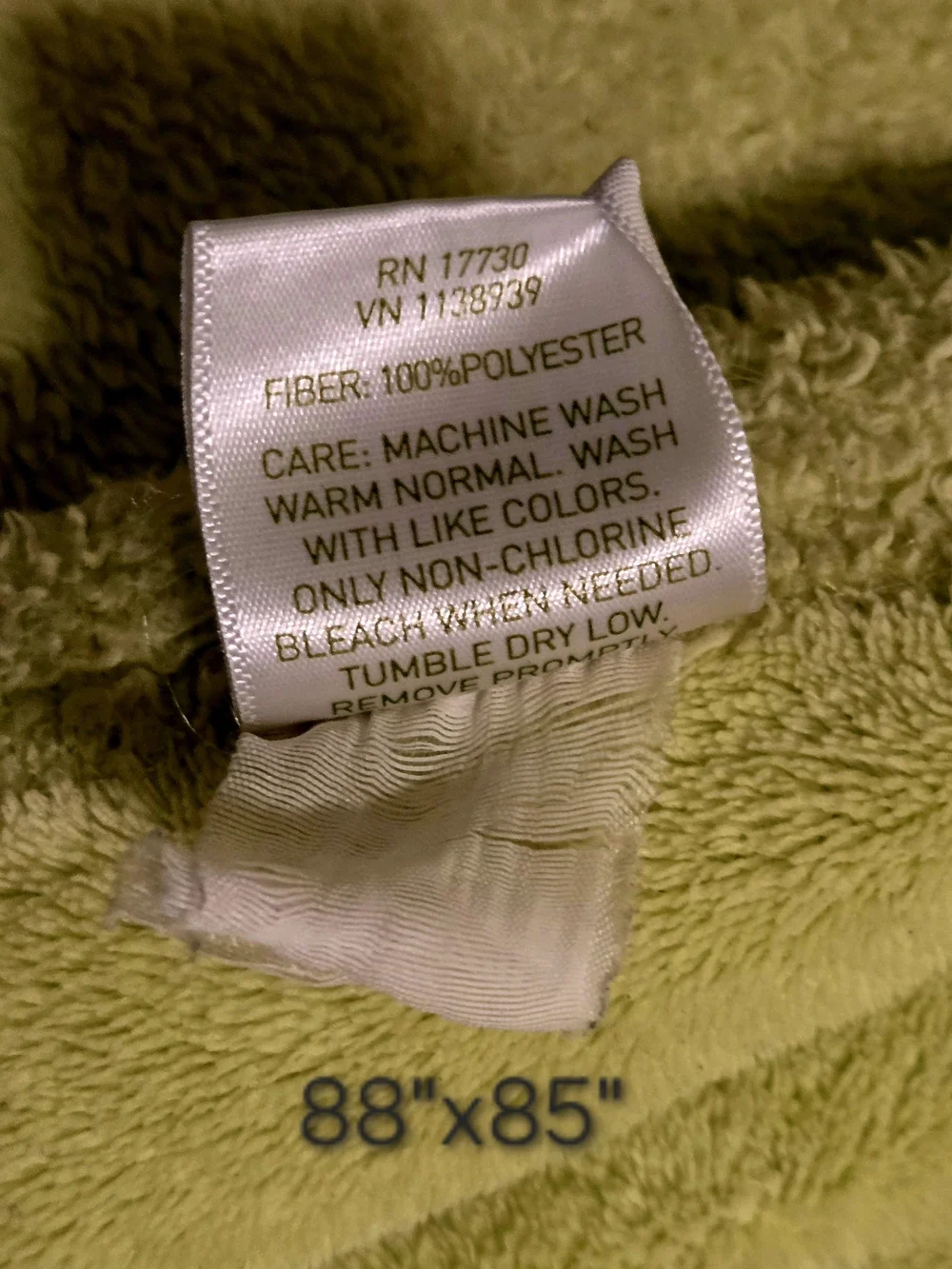 Circo Soft Light Green Plush Blanket